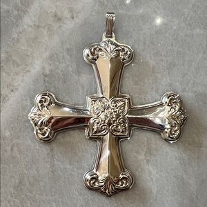 2012 Reed & Barton Christmas Cross 42nd Edition Sterling Silver Ornament